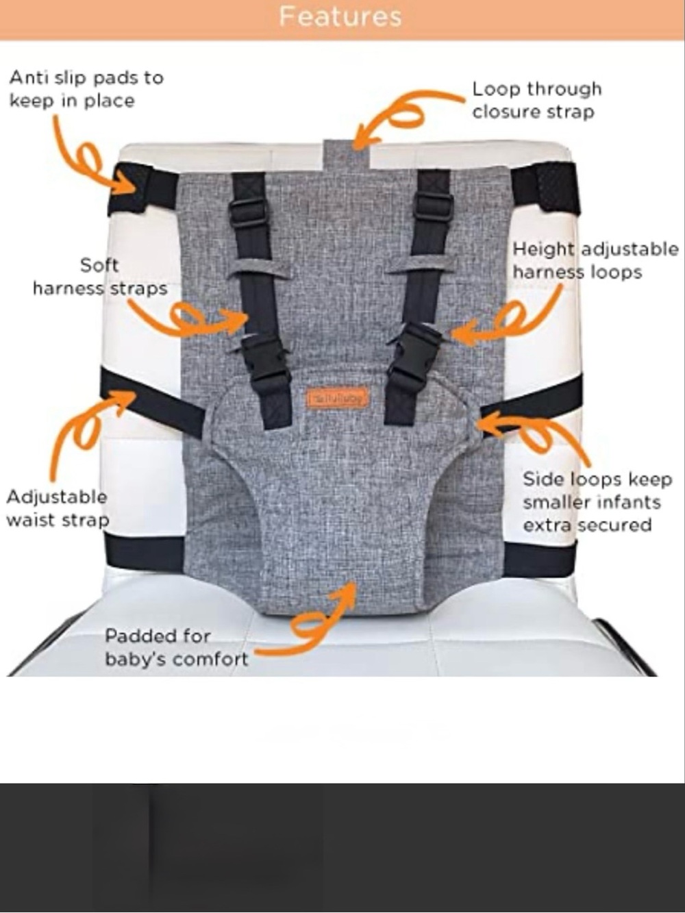 Liuliuby Compact Travel High Chair • New in Package • For babies under 30lb - Picture 3 of 7